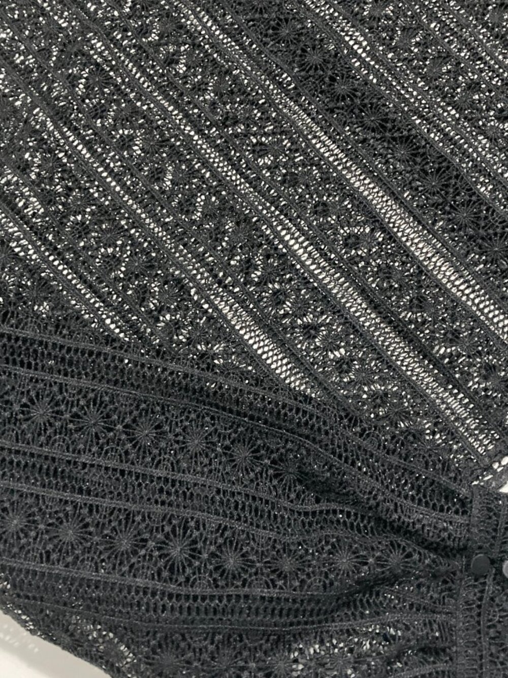 All Saints "Orla Broderie Top" Black Lace Blouse - Picture 2 of 5